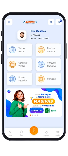 App Recargas Electronicas. Aplicación para recargas. Sistema de recargas electronicas para vender recargas por internet y venta de recargas por celular.